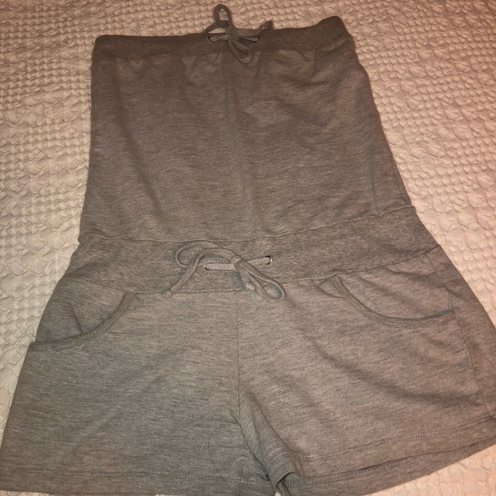 Grey Tub top and shorts jumper